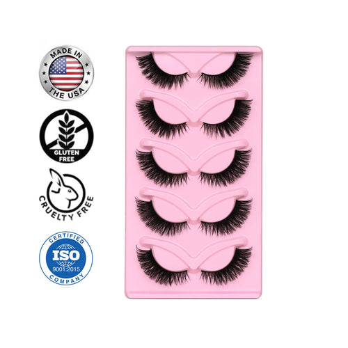 Cat Eye Lashes-🔥Natural Look Fox False Eyelashes Gorgeous Wispy & Lightweight