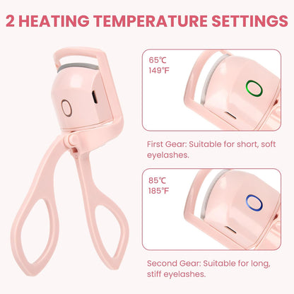 🔥Last 6 Hours Sale🔥USB Electric Heated Eyelash Curler for Women